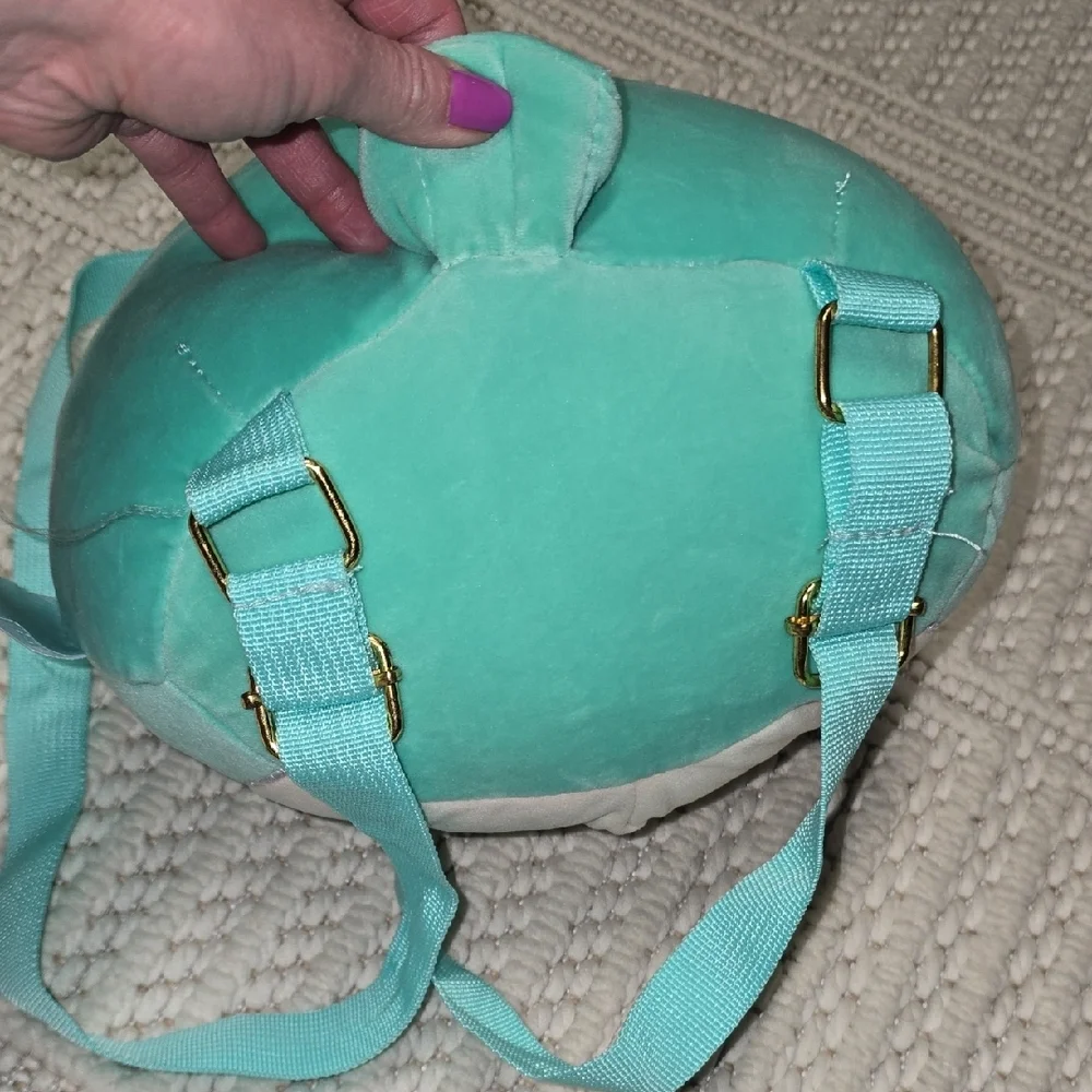 Squishmallows Teal Plush Backpack